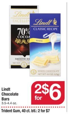 ACME Lindt chocolate bars offer
