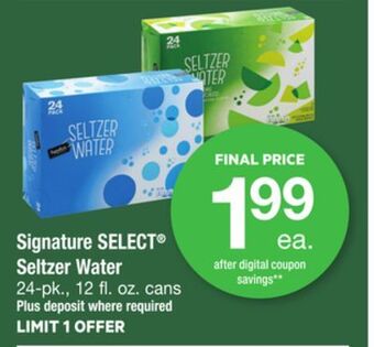 ACME Signature select® seltzer water offer