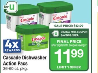 ACME Cascade dishwasher action pacs offer