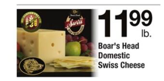 ACME Boar's head domestic swiss cheese offer