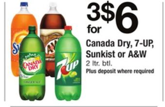 ACME Canada dry, 7-up, sunkist or a & w offer