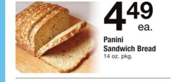 ACME Panini sandwich bread offer