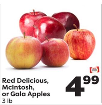 Weis Markets Red delicious, mcintosh, or gala apples offer