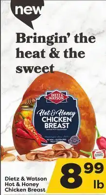 Weis Markets Dietz & watson hot & honey chicken breast offer