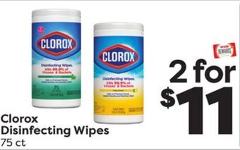 Weis Markets Clorox disinfecting wipes offer