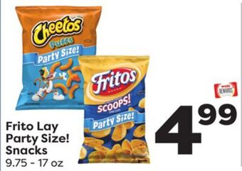 Weis Markets Frito lay party size! snacks offer