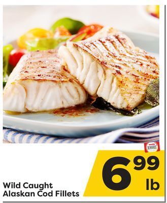 Weis Markets Wild caught alaskan cod fillets offer