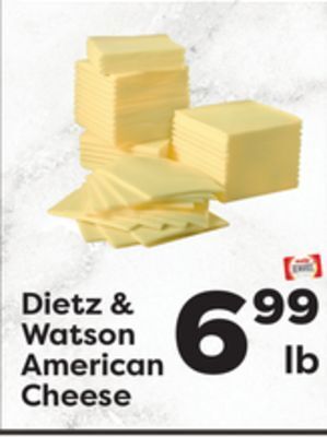 Weis Markets Dietz & watson american cheese offer