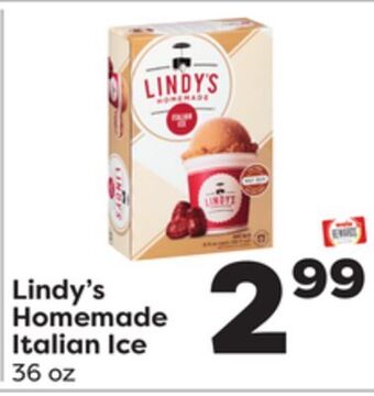 Weis Markets Lindy's homemade italian ice offer