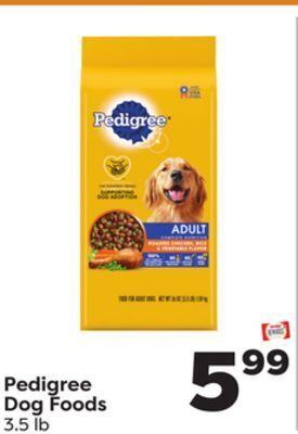Weis Markets Pedigree dog foods offer