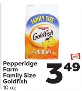 Weis Markets Pepperidge farm family size goldfish offer