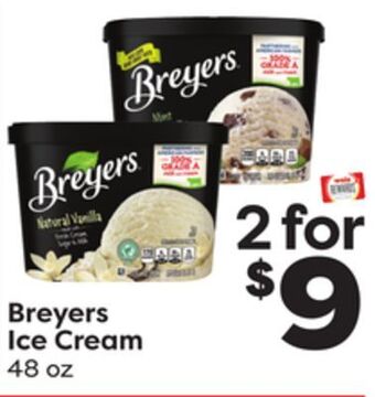 Weis Markets Breyers ice cream offer