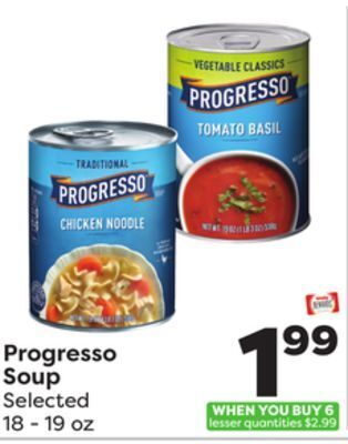 Weis Markets Progresso soup offer