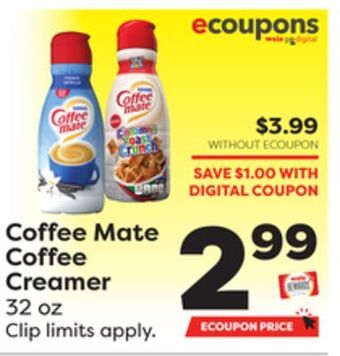 Weis Markets Nestle coffee mate coffee creamer offer