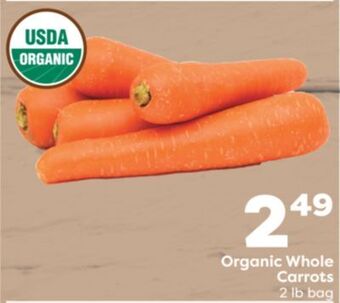 Weis Markets Organic whole carrots offer