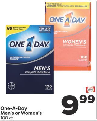 Weis Markets One-a-day men's or women's offer