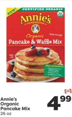 Weis Markets Annie's organic pancake mix offer
