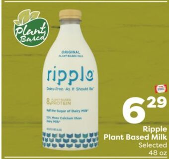 Weis Markets Ripple plant based milk offer