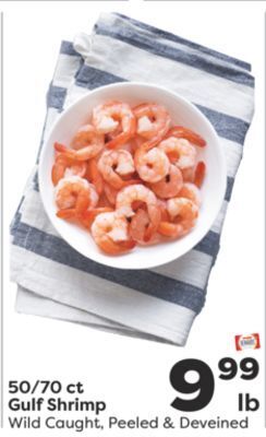 Weis Markets 50/70 ct gulf shrimp offer