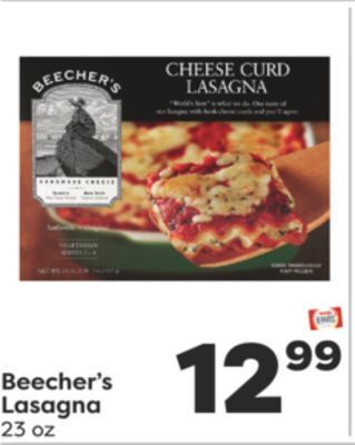 Weis Markets Beecher's lasagna offer
