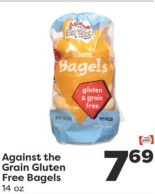 Weis Markets Against the grain gluten free bagels offer