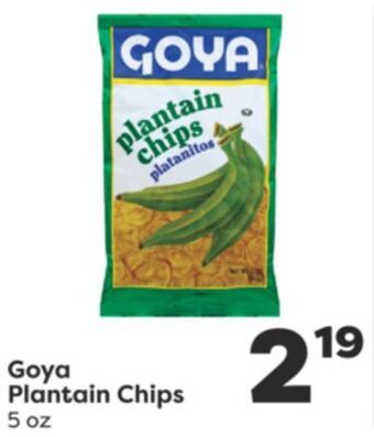 Weis Markets Goya plantain chips offer