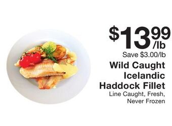 Fairway Store Market Wild caught icelandic haddock fillet offer