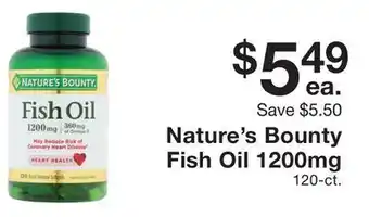 Fairway Store Market Nature's bounty fish oil 1200mg offer