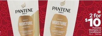 Weis Markets Pantene shampoo or conditioner offer