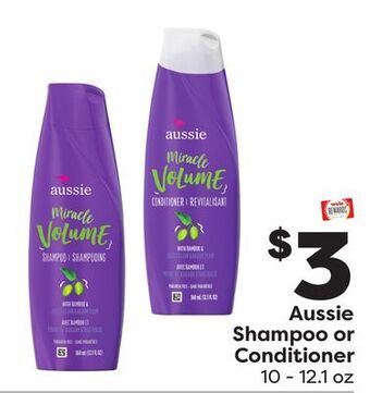 Weis Markets Aussie shampoo or conditioner offer