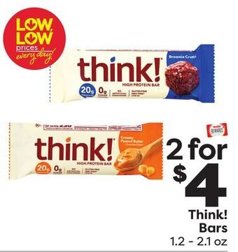 Weis Markets Think! bars offer