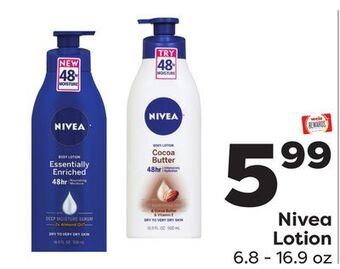 Weis Markets Nivea lotion offer