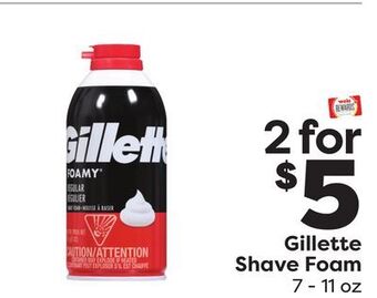 Weis Markets Gillette shave foam offer