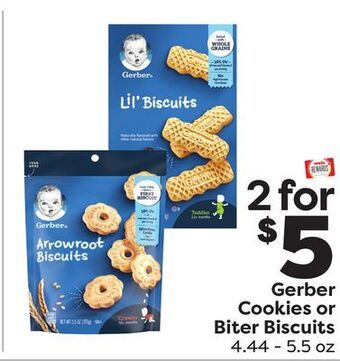 Weis Markets Gerber cookies or biter biscuits offer