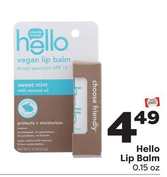 Weis Markets Hello lip balm offer