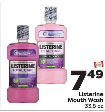 Weis Markets Listerine mouth wash offer