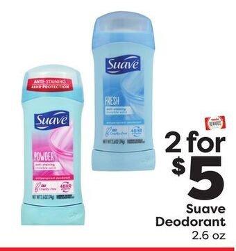 Weis Markets Suave deodorant offer