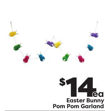 Weis Markets Easter bunny pom pom garland offer