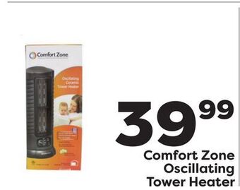 Weis Markets Comfort zone oscillating tower heater offer