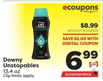 Weis Markets Downy unstopables offer