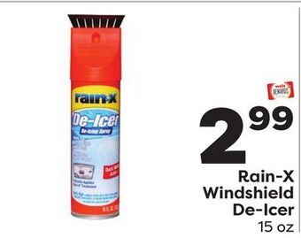 Weis Markets Rain-x windshield de-icer offer