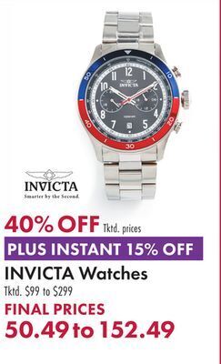 Boscov's Invicta watches offer
