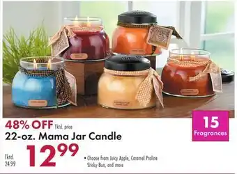 Boscov's 22-oz. mama jar candle offer