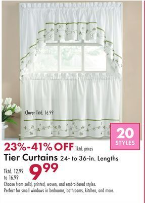 Boscov's Tier curtains offer