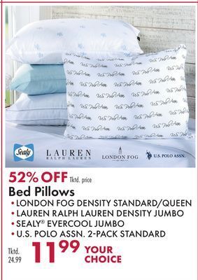 Boscov's Bed pillows offer