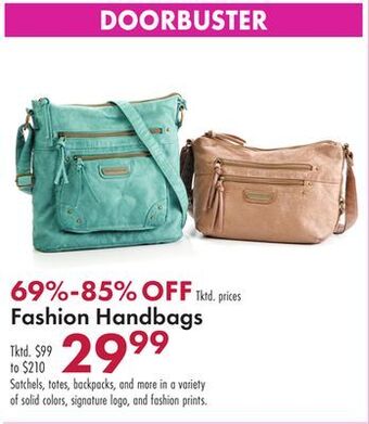 Boscov's Fashion handbags offer