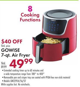 Boscov's Gowise 7-qt. air fryer offer
