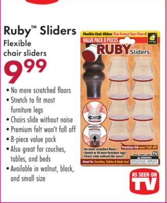 Boscov's Ruby™ sliders flexible chair offer