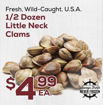 DeCicco & Sons 1/2 dozen little neck clams offer