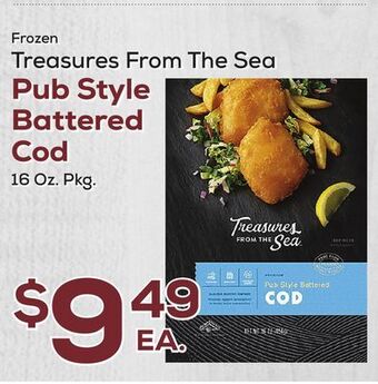 DeCicco & Sons Treasures from the sea pub style battered cod offer